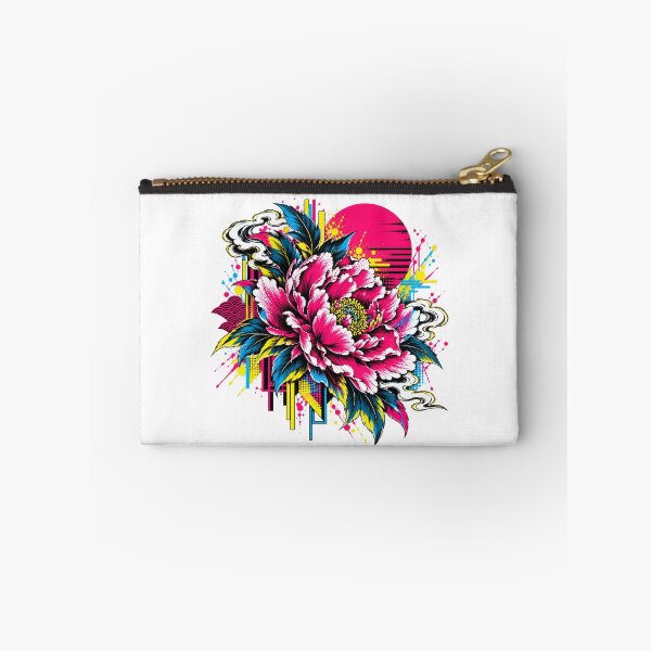 Item preview, Electric Peony – Japanese Pop Art Floral designed and sold by KASUMINK.