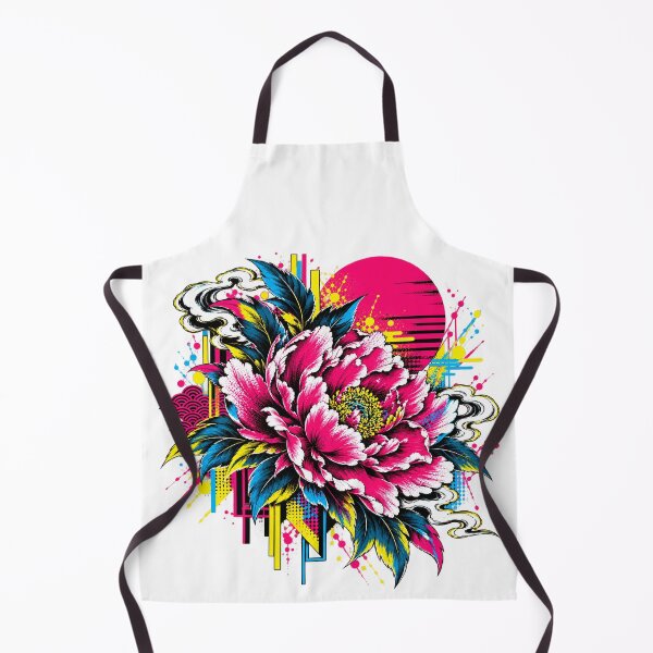 Item preview, Electric Peony – Japanese Pop Art Floral designed and sold by KASUMINK.