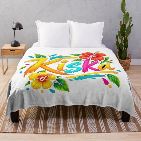 Item preview, Kiska Colorful Tropical Flower Art designed and sold by Design Sounds Studio.