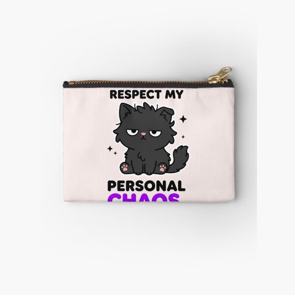 Item preview, Please Respect My Personal Chaos Black Cat Funny Sarcastic  designed and sold by Emmatshirt1.