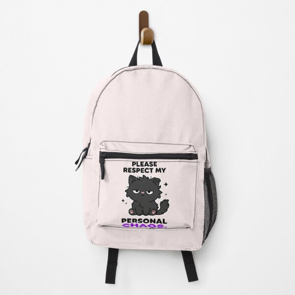 Item preview, Please Respect My Personal Chaos Black Cat Funny Sarcastic designed and sold by Emmatshirt1.