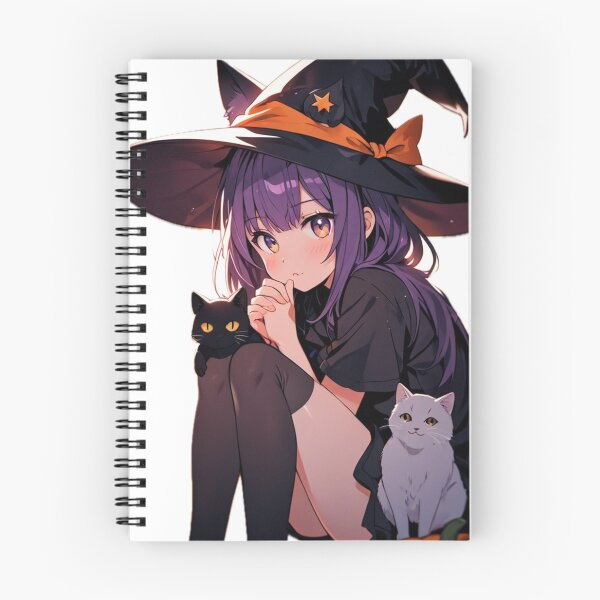 Item preview, Spooky Cute Chibi Cat Witch Girl Gothic Halloween designed and sold by AnimDream .