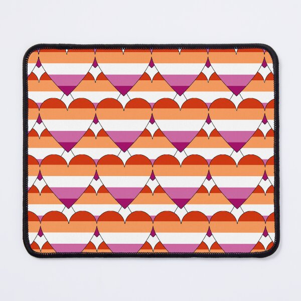 Item preview, Heart With Community Lesbian Flag Pattern designed and sold by TheIconSmith.