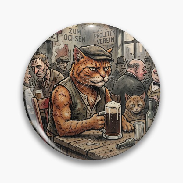 Item preview, Comrade Tabby: Weimar Bierstube Proletarian Art designed and sold by FreiherrPK.