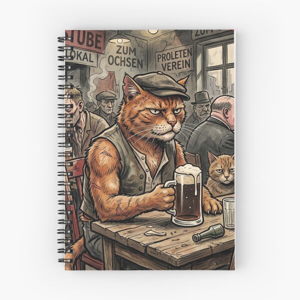 Item preview, Comrade Tabby: Weimar Bierstube Proletarian Art designed and sold by FreiherrPK.