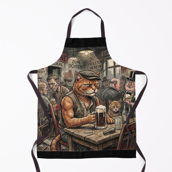 Item preview, Comrade Tabby: Weimar Bierstube Proletarian Art designed and sold by FreiherrPK.