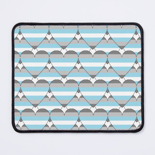 Item preview, Heart With Demiboy Flag Pattern designed and sold by TheIconSmith.