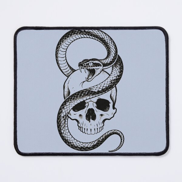 Item preview, Ouroboros Snake Skull Tattoo designed and sold by GodsMonsterss.
