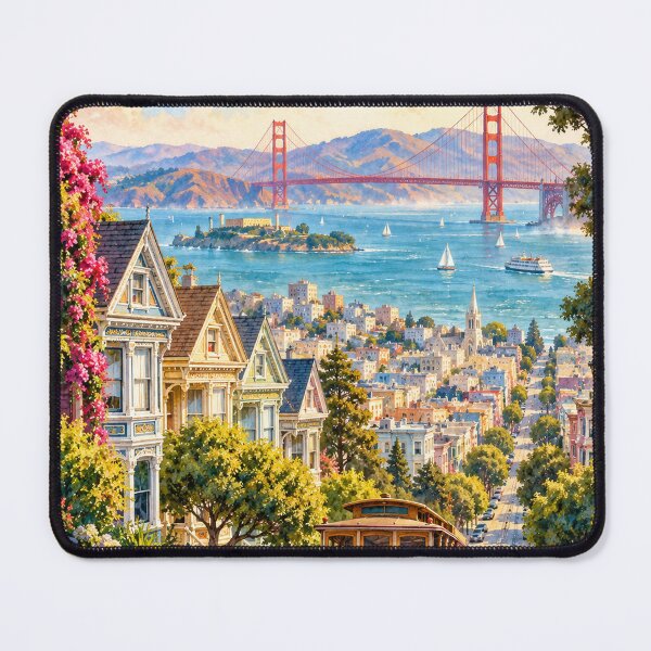 Item preview, San Francisco California USA Travel poster designed and sold by TravelMarvel.