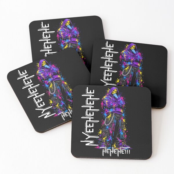 Item preview, Nyeh Heh Heh Spooky Skull Villain Retro Paint Drip Streetwear Art designed and sold by W&RParadise.