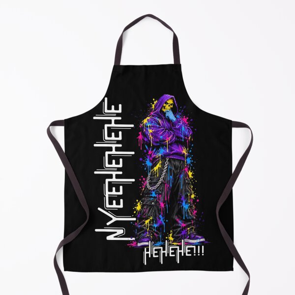Item preview, Nyeh Heh Heh Spooky Skull Villain Retro Paint Drip Streetwear Art designed and sold by W&RParadise.