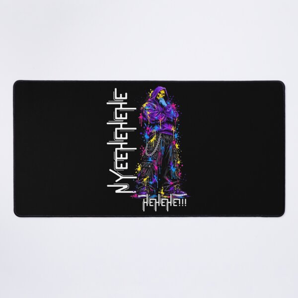 Item preview, Nyeh Heh Heh Spooky Skull Villain Retro Paint Drip Streetwear Art designed and sold by W&RParadise.