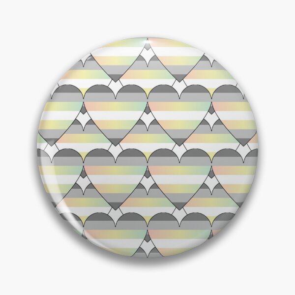Item preview, Heart With Demifluid Flag Pattern designed and sold by TheIconSmith.