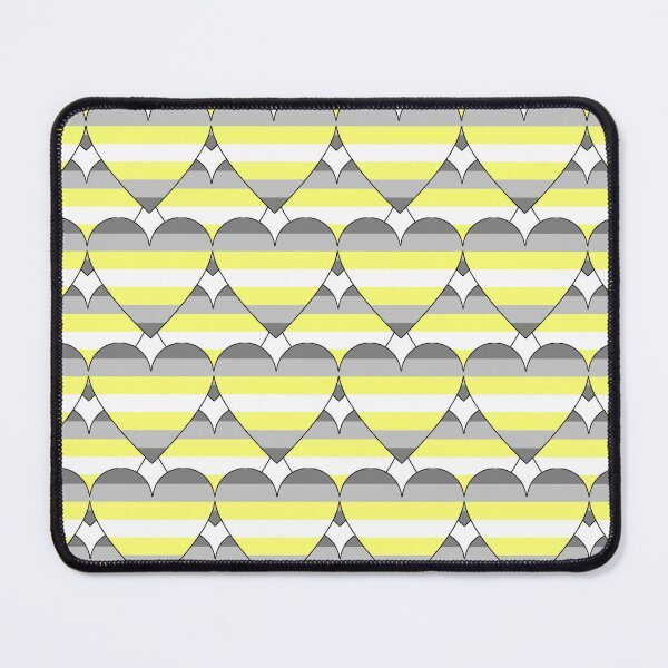Item preview, Heart With Demigender Flag Pattern designed and sold by TheIconSmith.