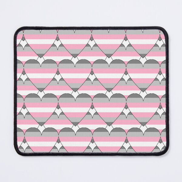 Item preview, Heart With Demigirl Flag Pattern designed and sold by TheIconSmith.