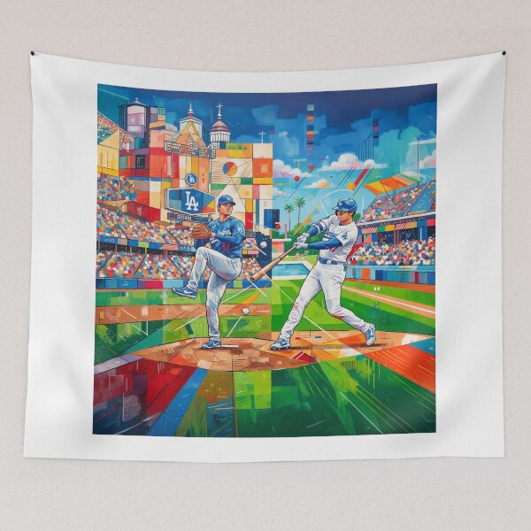 Item preview, Shohei Ohtani Baseball Abstract Art designed and sold by Home Decor Art.