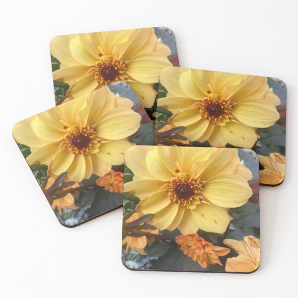 Item preview, Golden Dahlia Blossom on Dark Foliage designed and sold by TaisiasCaptures.