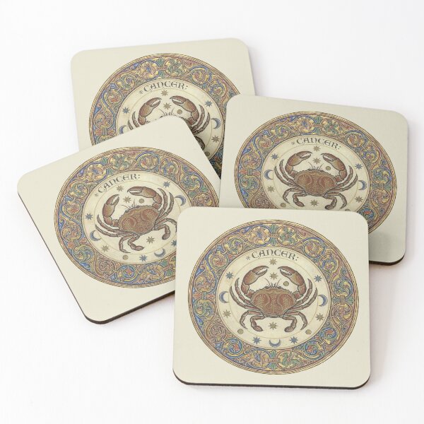 Item preview, Medieval Zodiac Cancer: Illuminated Gothic Manuscript Astrological Crab designed and sold by FreiherrPK.