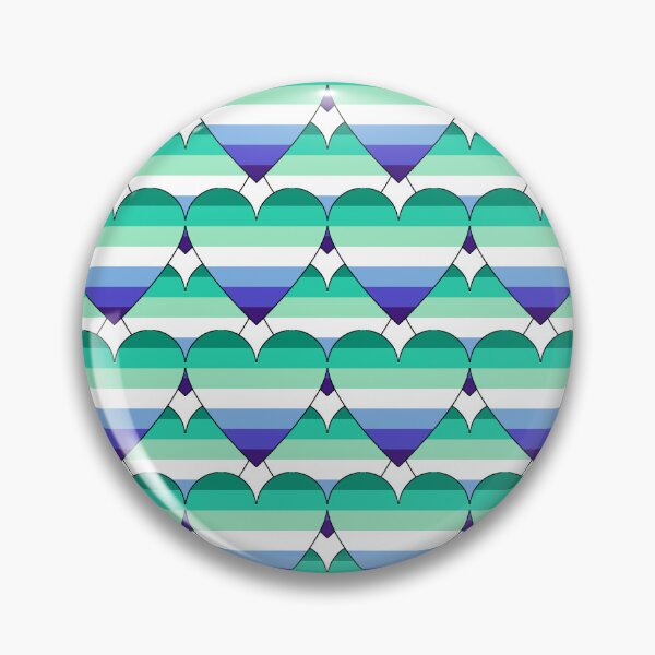 Item preview, Heart With Gay Men Pride Flag Pattern designed and sold by TheIconSmith.