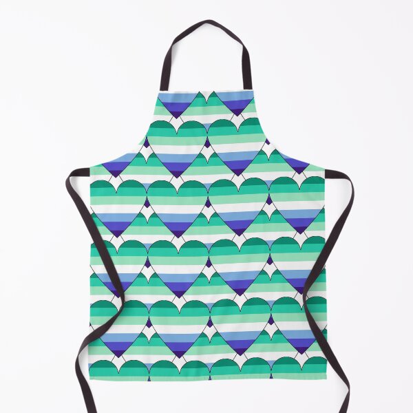 Item preview, Heart With Gay Men Pride Flag Pattern designed and sold by TheIconSmith.