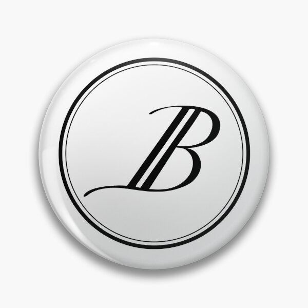 Item preview, Letter B Monogram Logo in Circle on White Background designed and sold by Jeffclimbing.