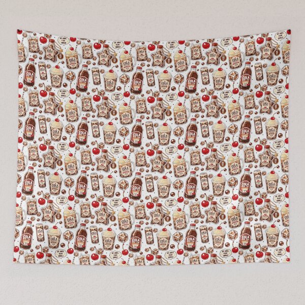 Item preview, Cute Cola Cream Float Seamless designed and sold by KJackArtwork.