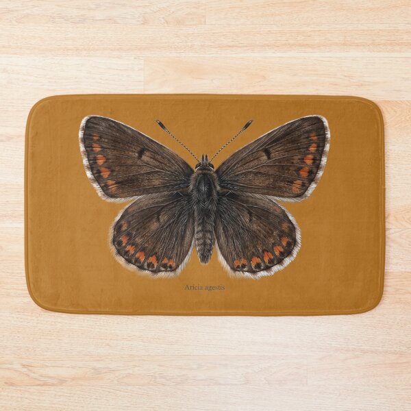 Item preview, Brown Argus Butterfly (Aricia agestis): Entomological Specimen Art designed and sold by FreiherrPK.