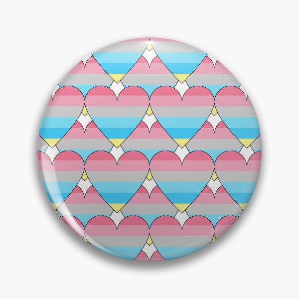 Item preview, Heart With Genderflux Flag Pattern designed and sold by TheIconSmith.