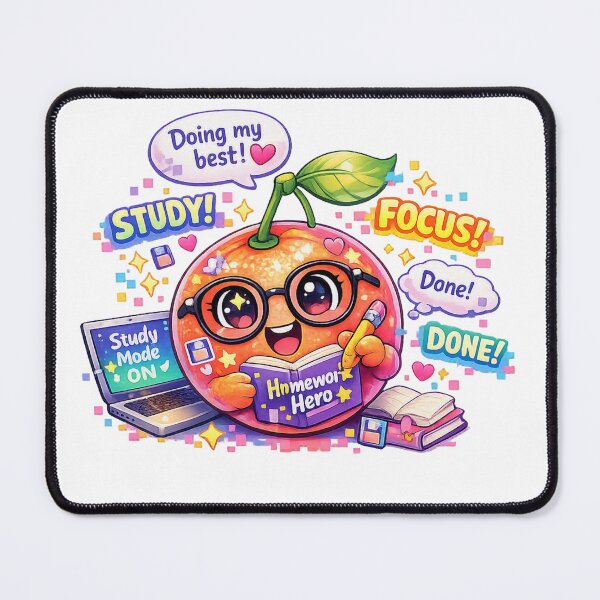 Item preview, Homework Hero – Pastel Kawaii Study Mode Orange designed and sold by Sommium .