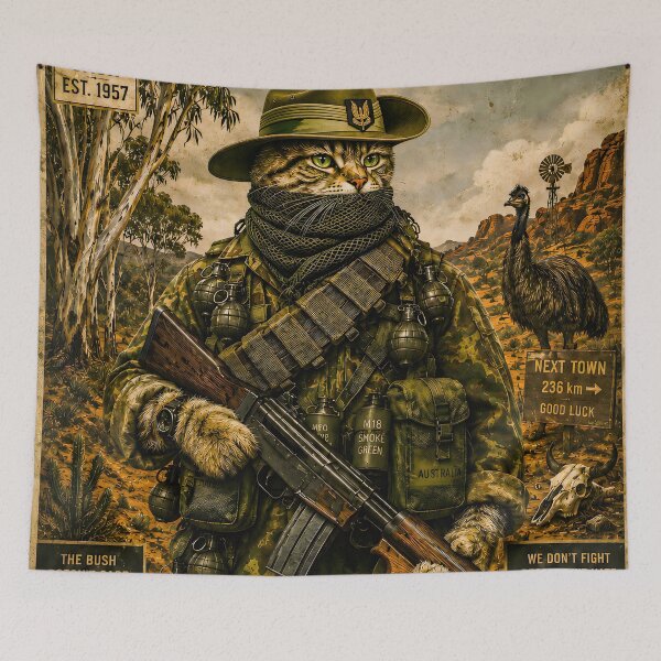 Item preview, Special Forces Cat Posters - Australian Army SAS (AUS) designed and sold by OPERATOR-7794.