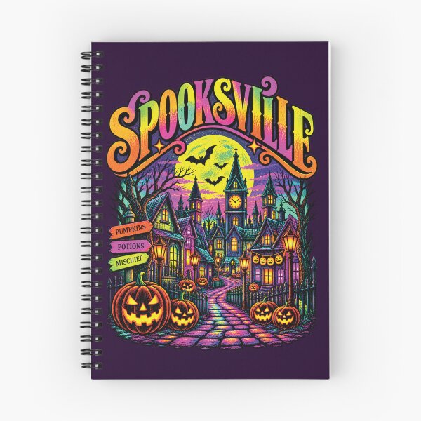 Item preview, Spooksville : Neon Halloween Town designed and sold by Festive Bug.