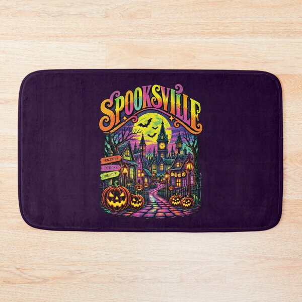 Item preview, Spooksville : Neon Halloween Town designed and sold by Festive Bug.
