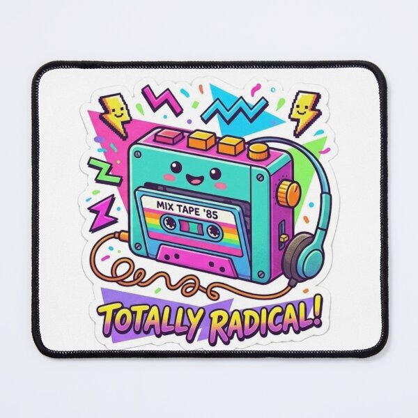 Item preview, Totally Radical 80s Retro Cassette Player designed and sold by GeniusCorner.
