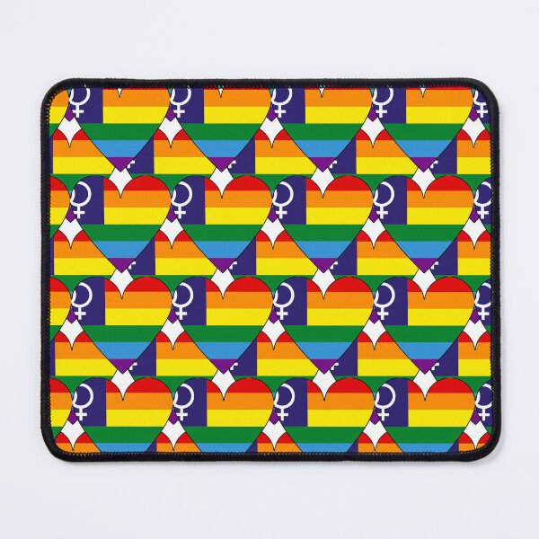 Item preview, Heart With Lesbian Pride Double Venus Flag Pattern designed and sold by TheIconSmith.