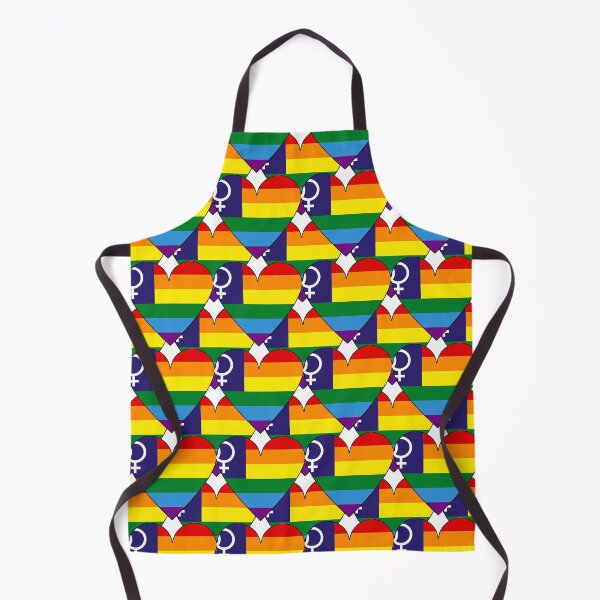 Item preview, Heart With Lesbian Pride Double Venus Flag Pattern designed and sold by TheIconSmith.