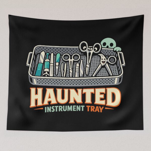 Item preview, Sterile Processing Technician Halloween Haunted Instrument Tray  designed and sold by Uglyandcute.