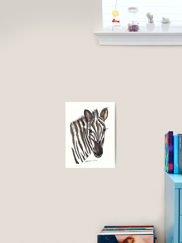 Thumbnail 2 von 3, Kunstdruck, Zebra, Tier designt und verkauft von Anke‘s Bazaar.