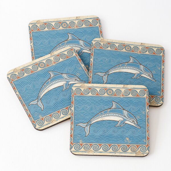 Artikelvorschau, Minoisches Delfinfresko: Marinekunst der Ägäis aus der Bronzezeit von Knossos entworfen und verkauft von FreiherrPK.