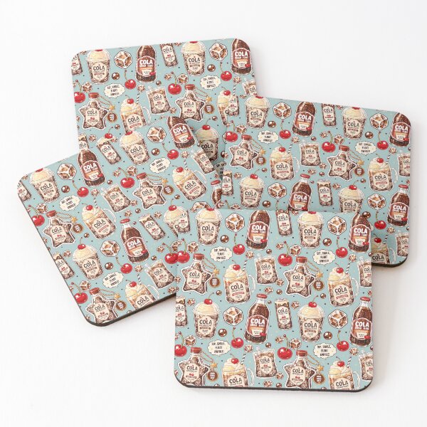 Item preview, Cute Cola Cream Float Seamless designed and sold by KJackArtwork.
