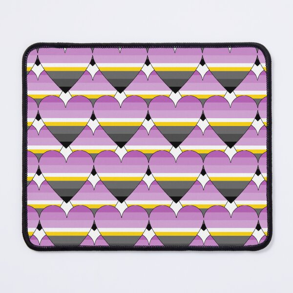 Item preview, Heart With Monosexual Flag Pattern designed and sold by TheIconSmith.