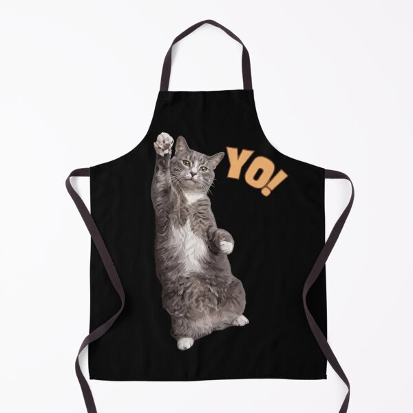 Item preview, Yo Funny Waving Cat High Five Tabby Cat designed and sold by haitrieuic96.
