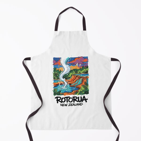 Item preview, Rotorua Geothermal Pools New Zealand Art designed and sold by Merch by Das Design Studio.