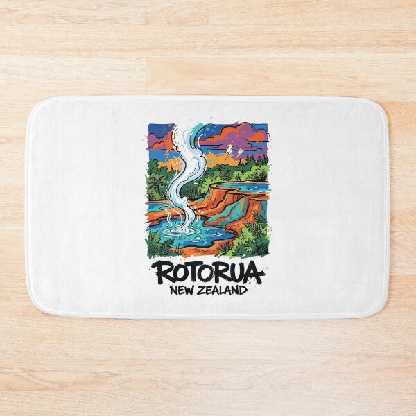 Item preview, Rotorua Geothermal Pools New Zealand Art designed and sold by Merch by Das Design Studio.