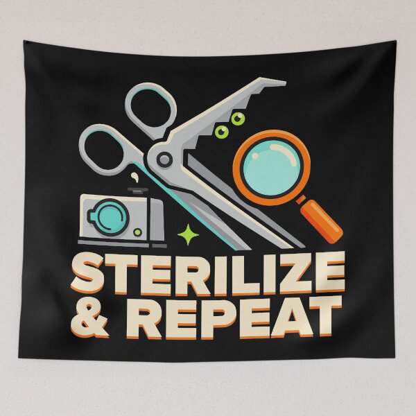 Item preview, Sterile Processing Technician Halloween Sterilize Repeat SPD T-Shirt designed and sold by Uglyandcute.