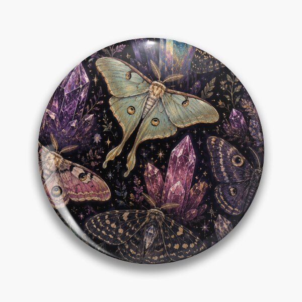 Item preview, Mystical Moths and Crystals Celestial Gothic Fantasy designed and sold by SleepyLlamaClothes.