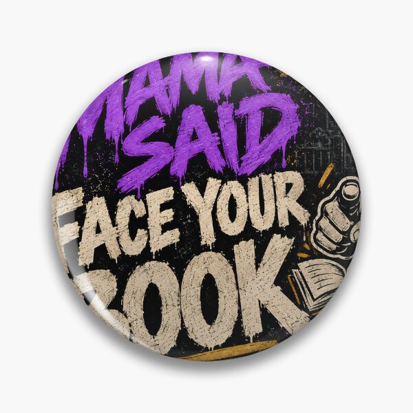 Item preview, Mama Said Face Your Book Nigeria Slang Streetwear Graphic | Funny Graffiti T-Shirt Design designed and sold by DigitalChickHub.