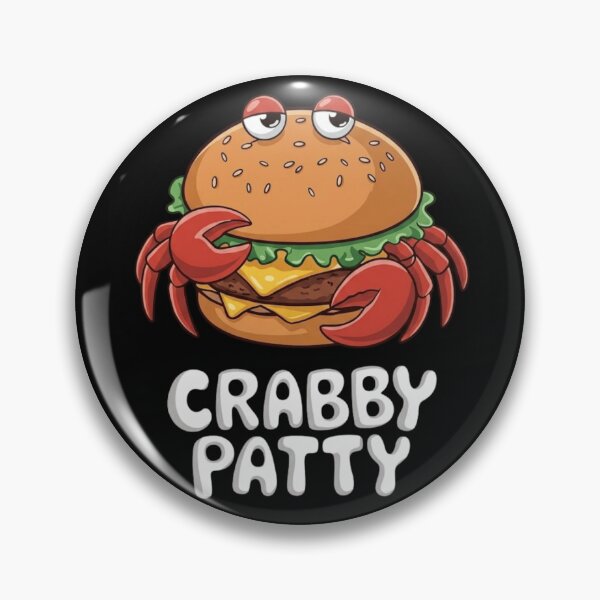Item preview, Crabby Patty Funny Crab Burger Food Pun Graphic designed and sold by haitrieuic96.