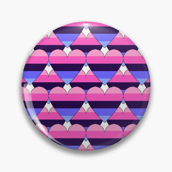 Item preview, Heart With Omnisexual Flag Pattern designed and sold by TheIconSmith.