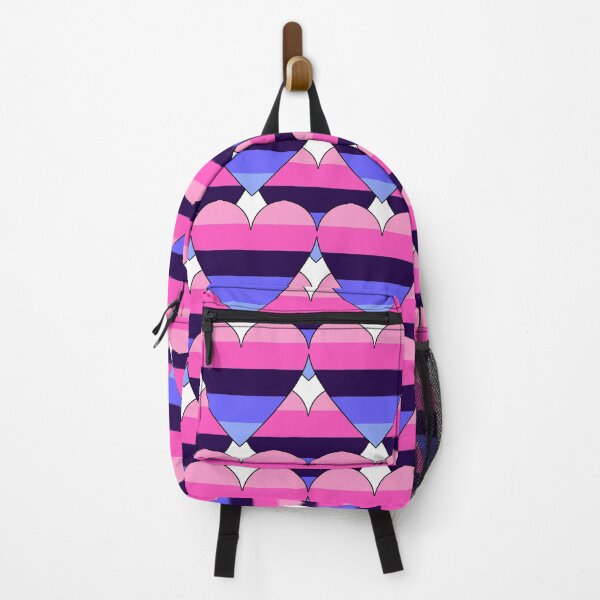 Item preview, Heart With Omnisexual Flag Pattern designed and sold by TheIconSmith.