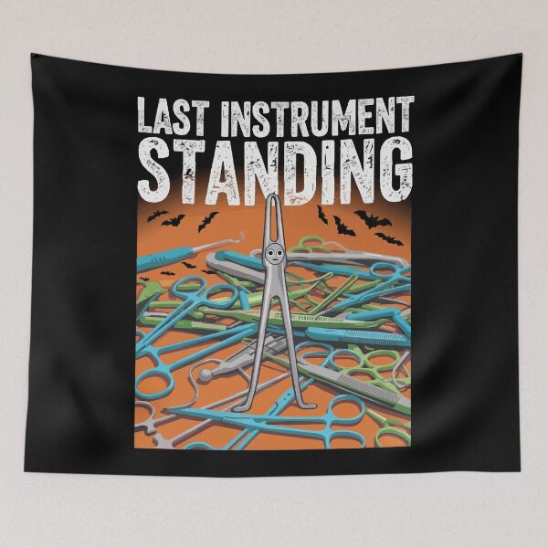 Item preview, Sterile Processing Technician Halloween Last Instrument Standing T-Shirt designed and sold by Uglyandcute.